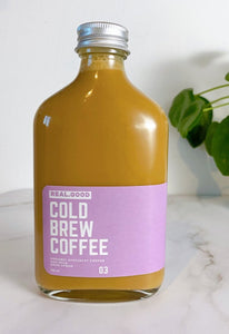Cold Brew Coffee with Oat Milk and Date Syrup